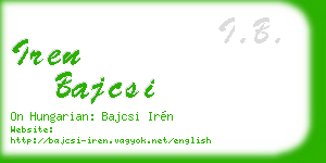 iren bajcsi business card