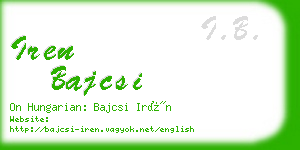 iren bajcsi business card